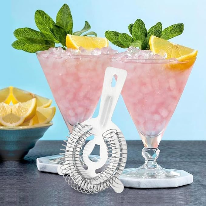 Premium Stainless Steel Cocktail Strainer™ 2 Pack