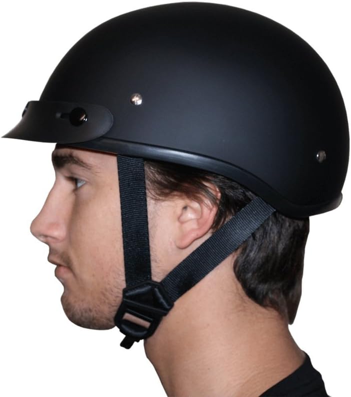 Stylish DOT Approved Daytona Motorcycle Helmet Half Skull Cap