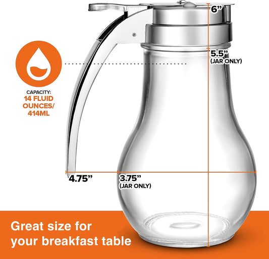 14 oz – No-Drip Honey Dispenser for Maple Syrup