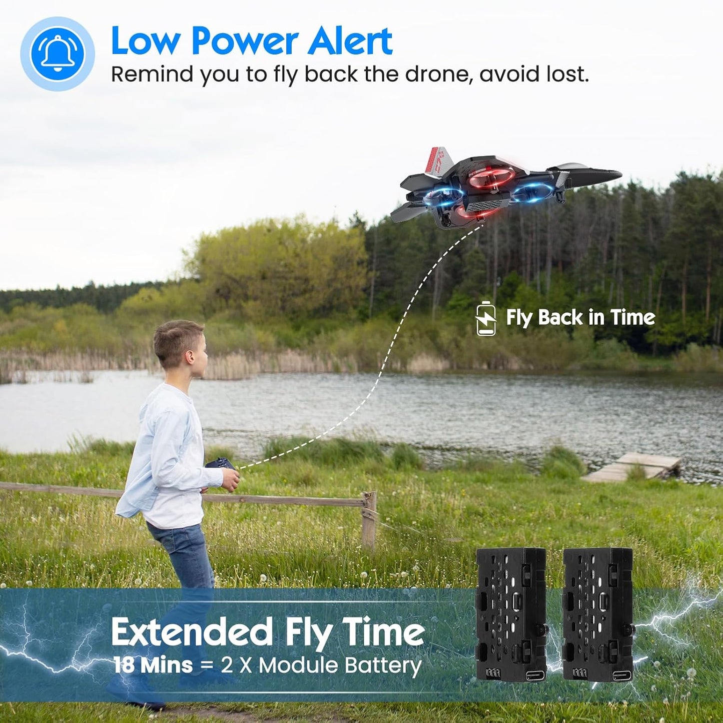 Foam RC Airplane for Kids & Adults — Easy Fly Remote Control Plane