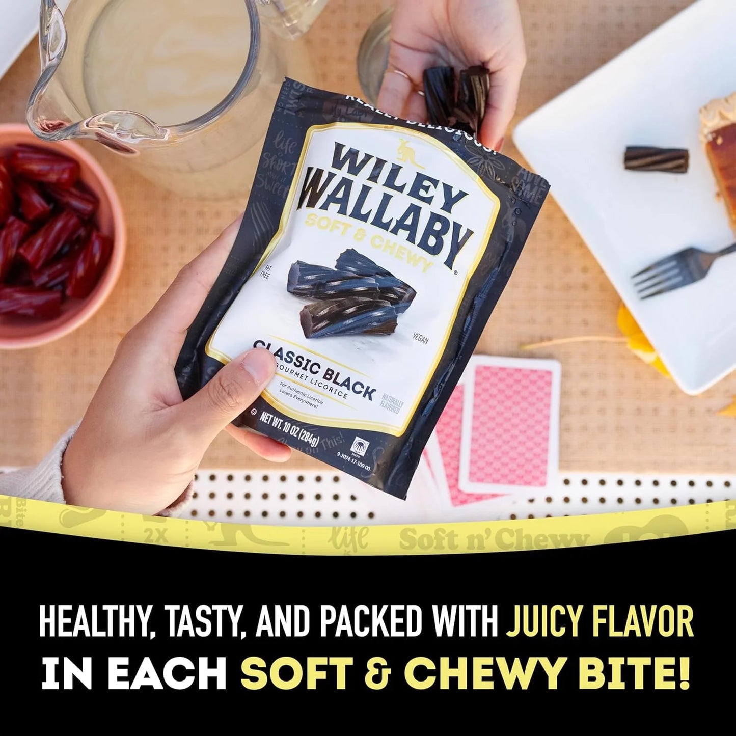 Classic Wiley Wallaby Black Licorice Delight™4 Oz