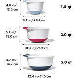 OXO Good Grips 3-Piece Mixing Bowl Set