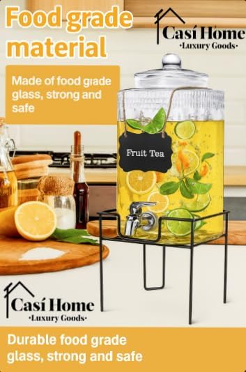 Elegant Glass Beverage Dispenser Lid™