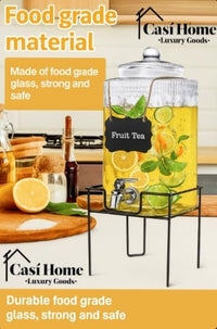 Elegant Glass Beverage Dispenser Lid™