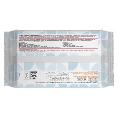 Kirkland flushable wipes resealable lid