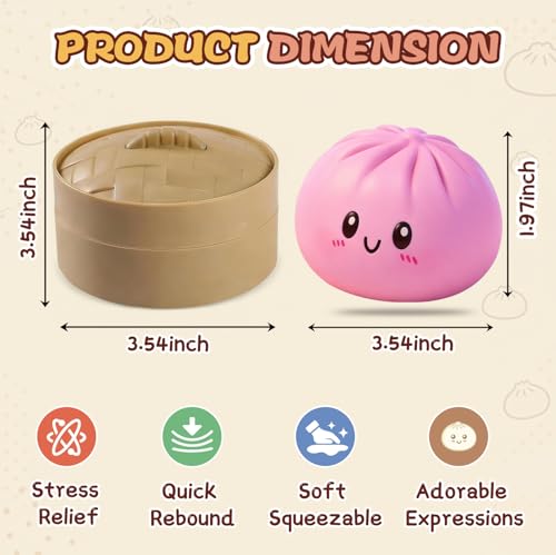Dumpling squishy bao bun design
