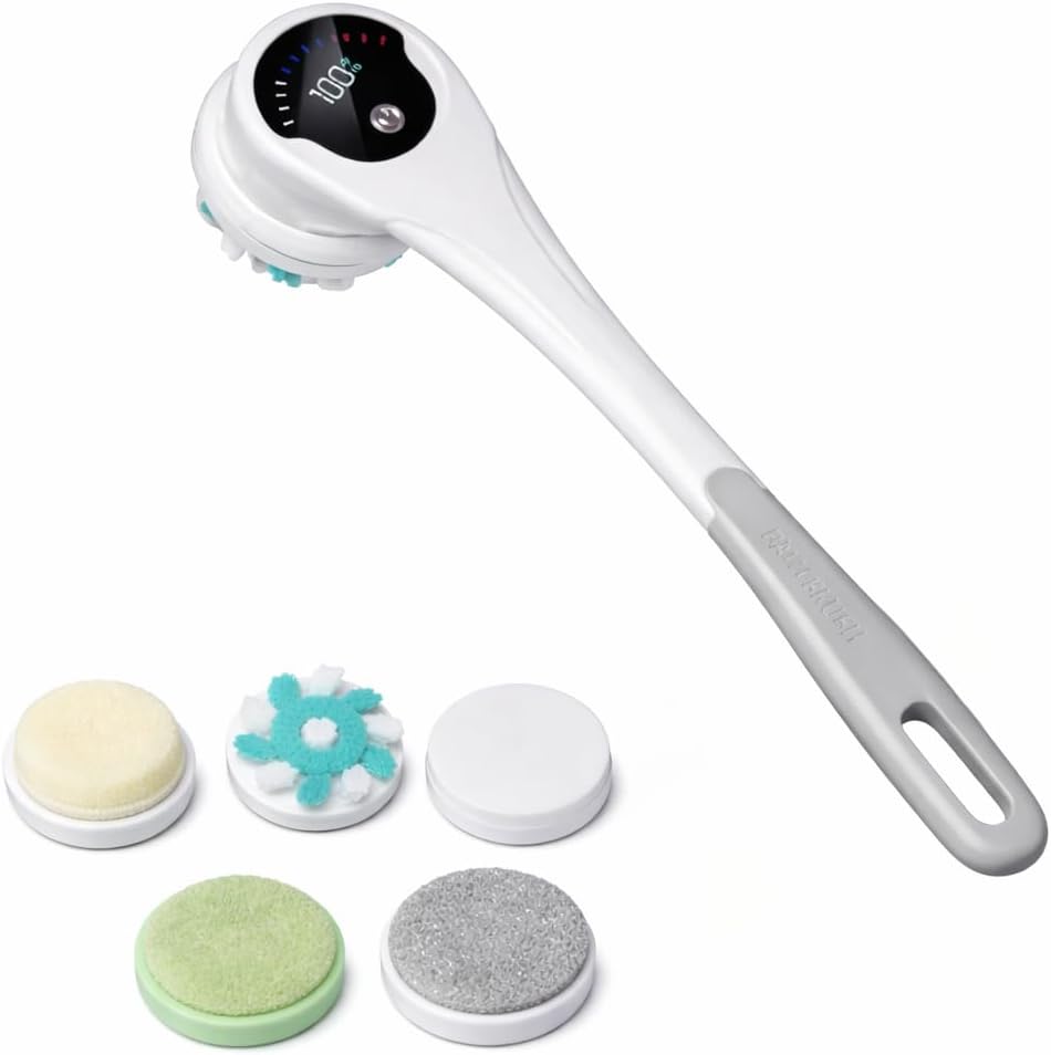 Smart Spa Body Cleansing Wand with 5 Brush Heads