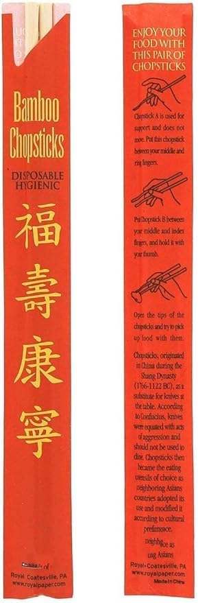 Premium Eco-Friendly Bamboo Chopsticks™ 120 count