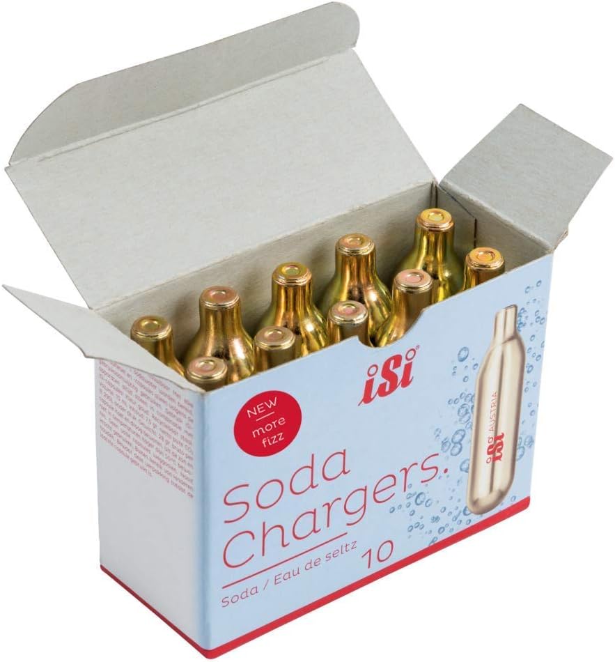 iSi 10-Pack Soda Chargers, Gold