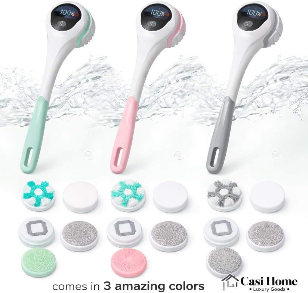 Smart Spa Body Cleansing Wand with 5 Brush Heads