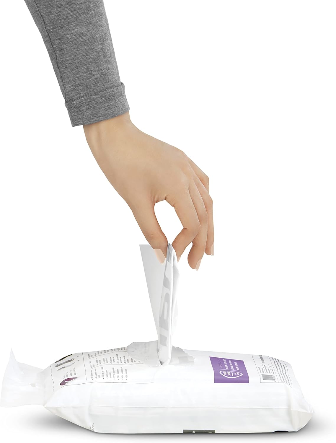 simplehuman Code C Custom Fit Drawstring Trash Bags in Dispenser Packs, 20 Count, 10-12 Liter / 2.6-3.2 Gallon, White