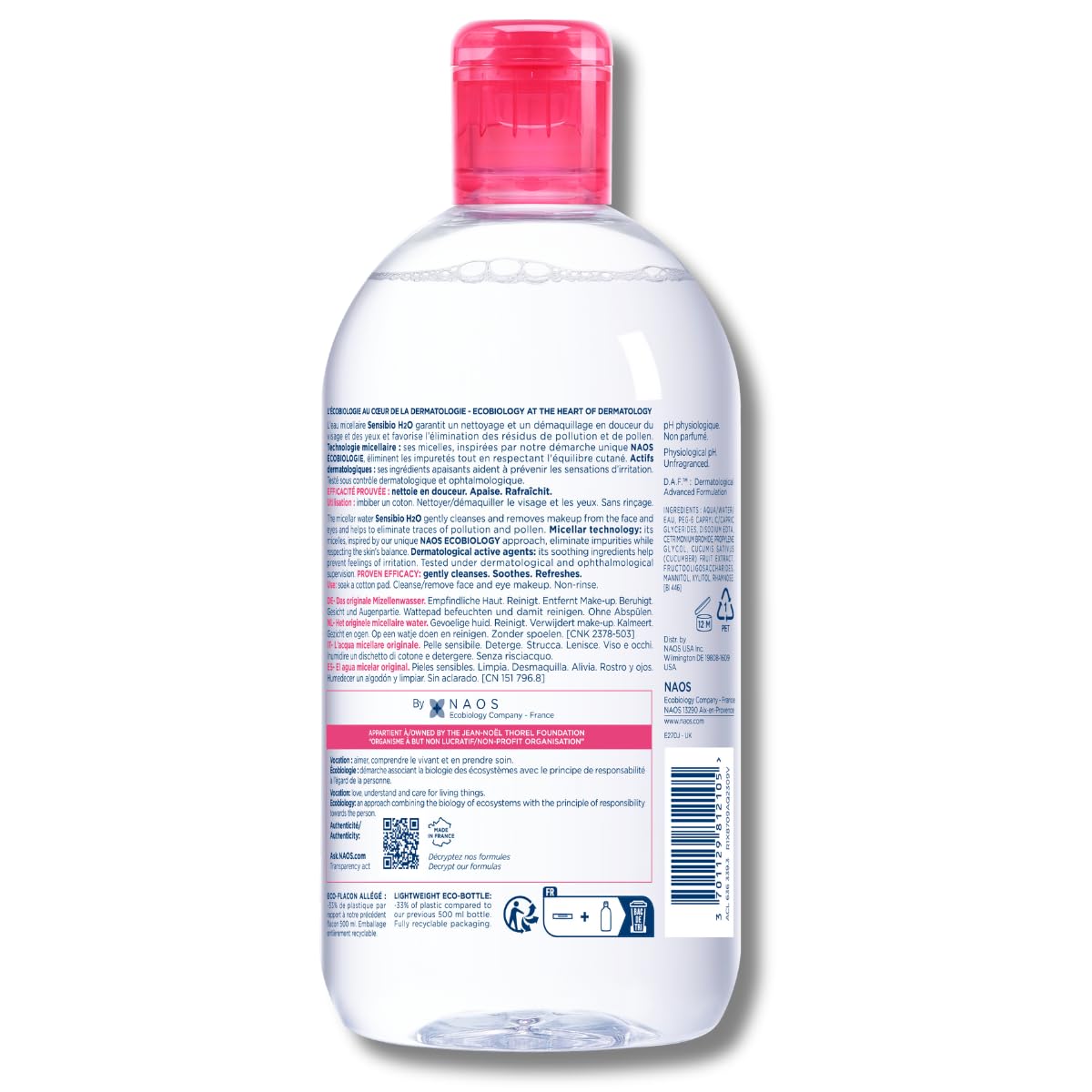 Bioderma Sensibio H2O Micellar Water Makeup Remover