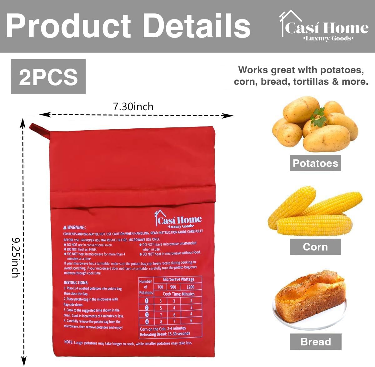 Perfect Potato Microwave Cooker™ 2 Pack