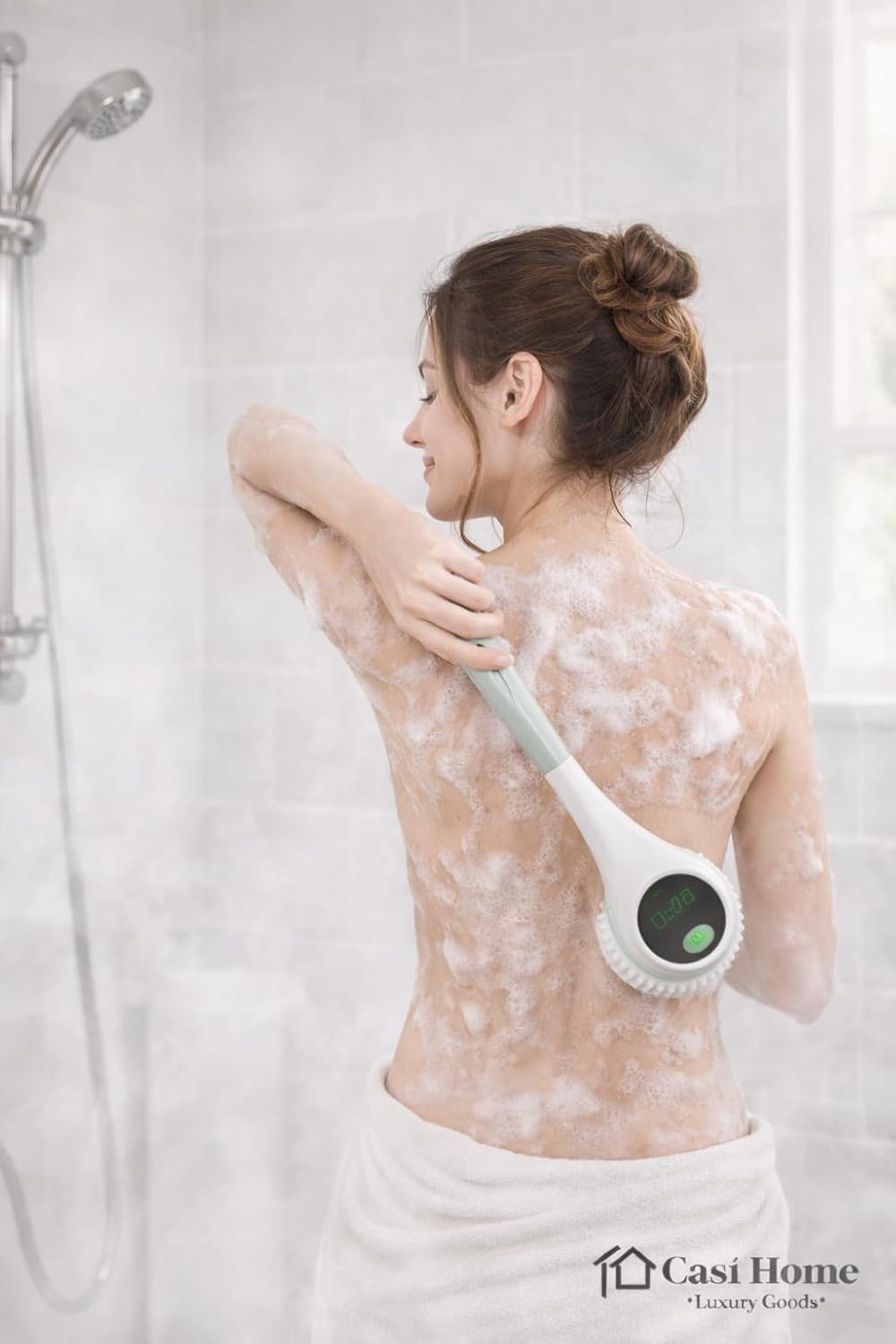 Smart Spa Body Cleansing Wand with 5 Brush Heads