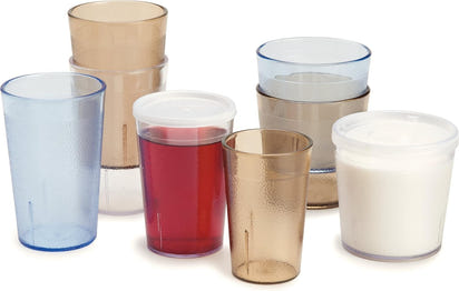 Durable Elegance Tumblers Set™8 oz Clear Plastic Tumblers – Set of 6