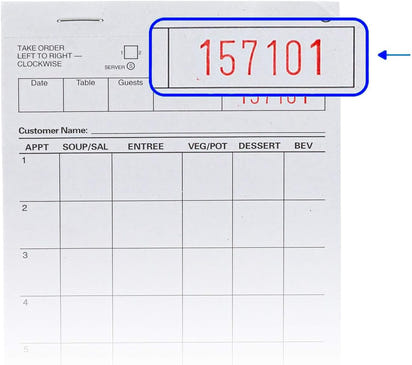 Waitress Notepads — 10 Pads, 100 Sheets Each