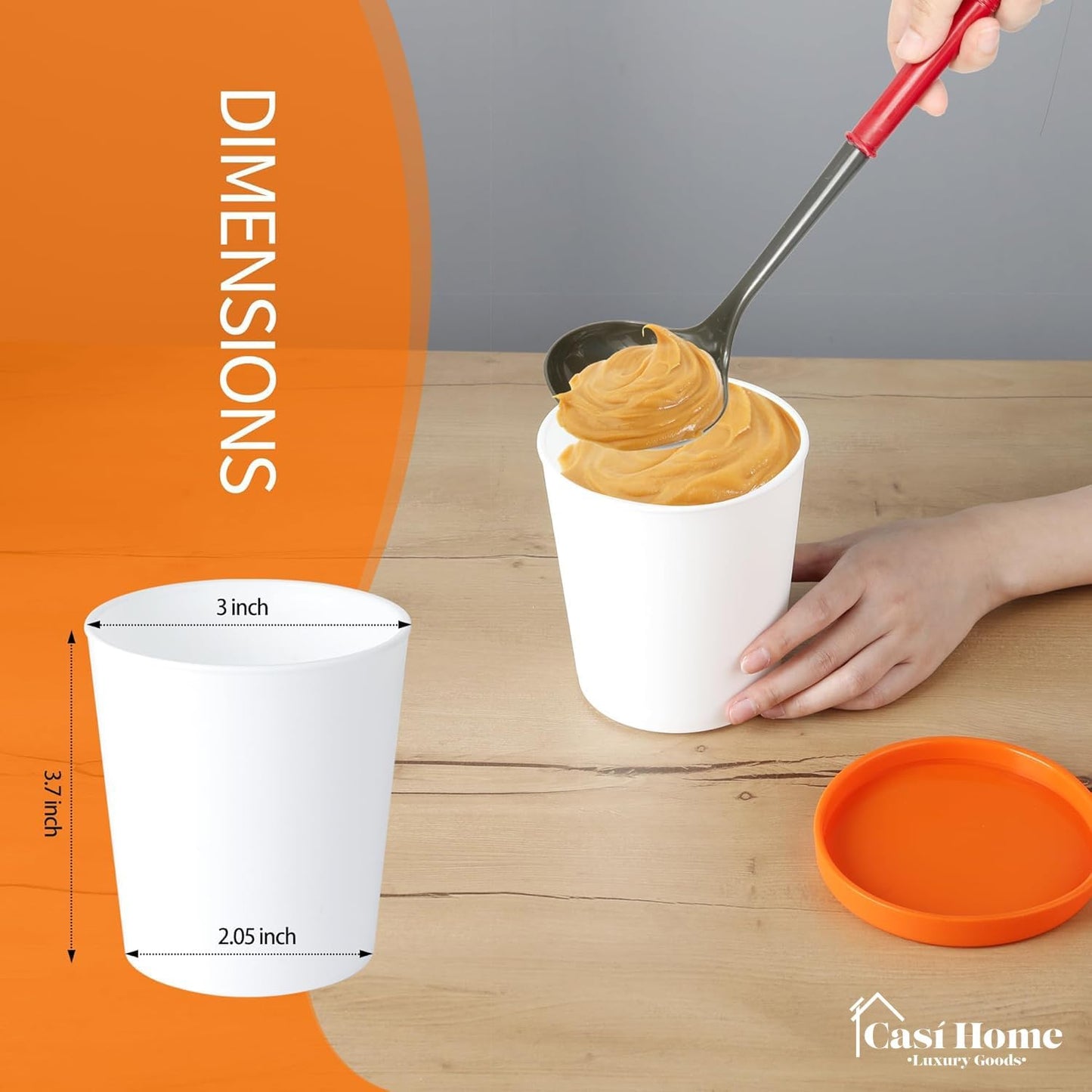 Premium Ice Cream Storage Containers™4 Pack