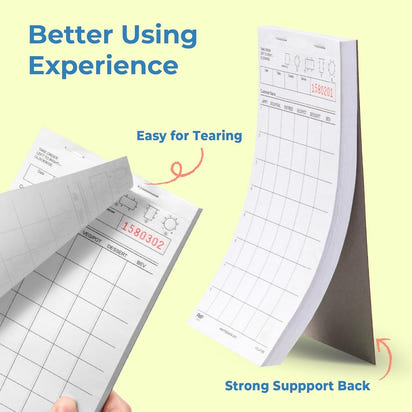 Waitress Notepads — 10 Pads, 100 Sheets Each
