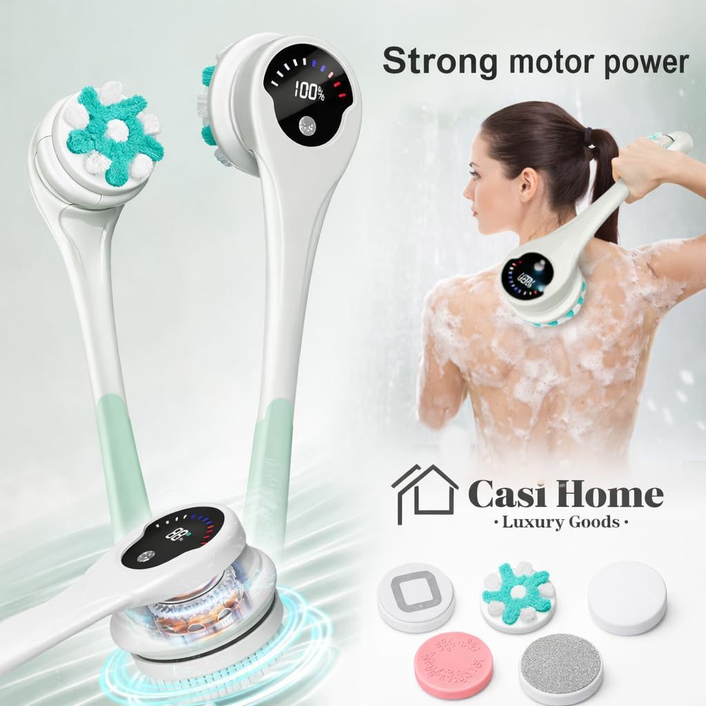 Smart Spa Body Cleansing Wand with 5 Brush Heads