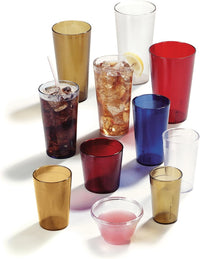 Durable Elegance Tumblers Set™8 oz Clear Plastic Tumblers – Set of 6