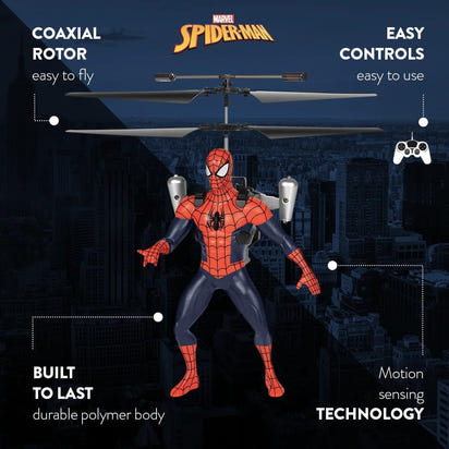 Marvel Spider-Man IR RC Flying Figure with LED Lights