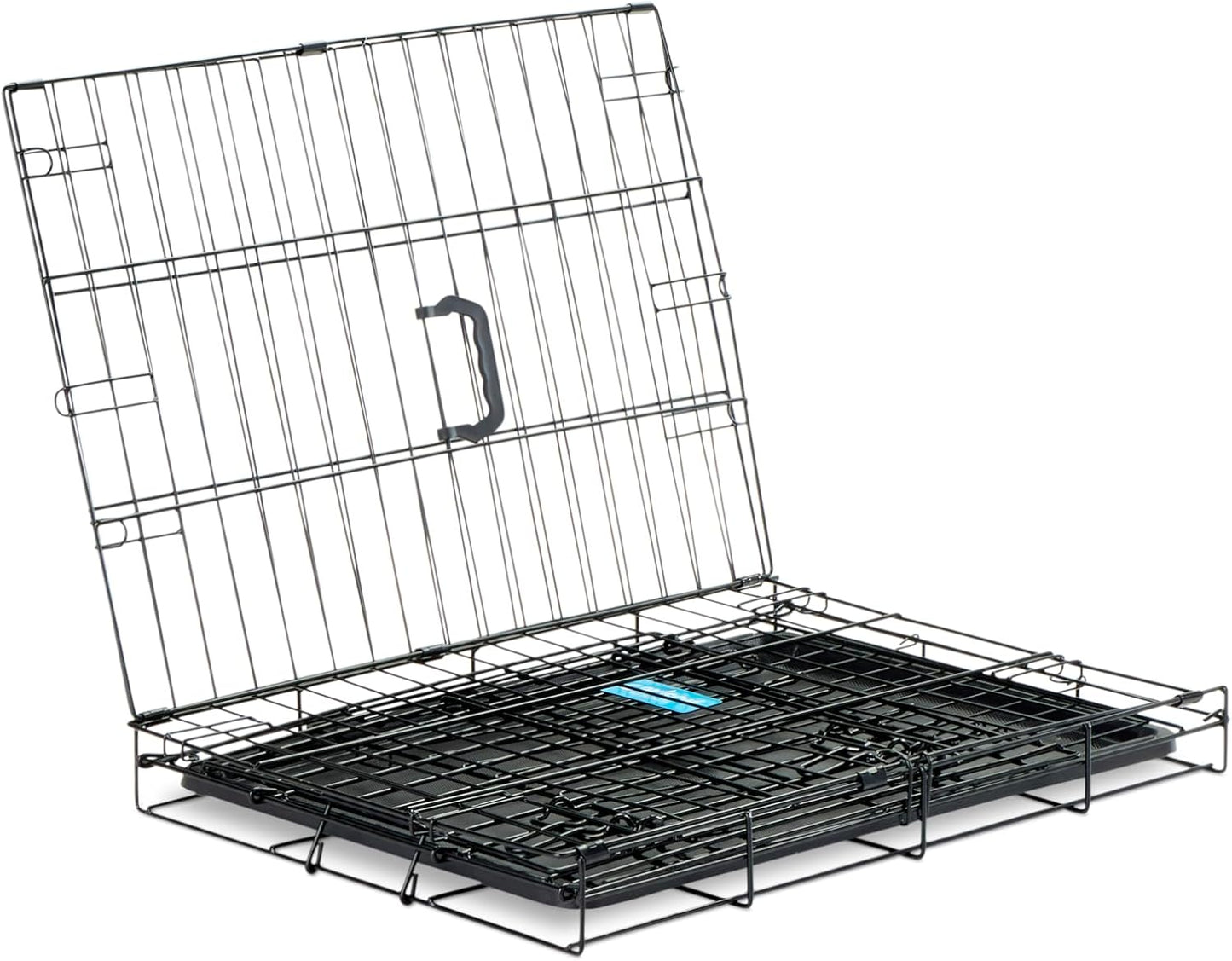 Safe Haven Foldable Single Door Metal Dog Crate, Small, 24.0"L x 18.0"W x 19.0"