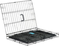 Safe Haven Foldable Single Door Metal Dog Crate, Small, 24.0"L x 18.0"W x 19.0"