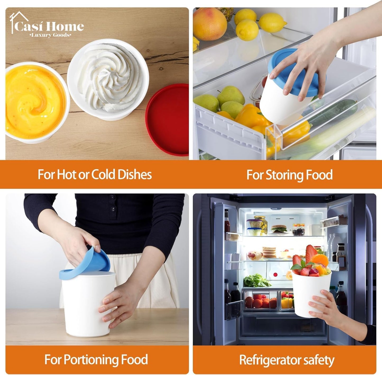 Premium Ice Cream Storage Containers™4 Pack