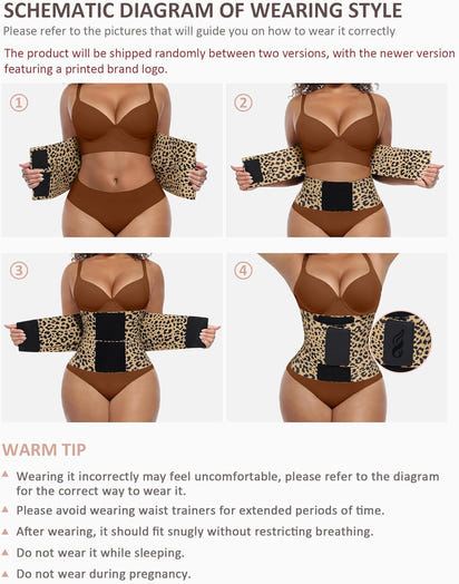 Triple-Wrap Hourglass Waist Trainer & Body Shaper Belt