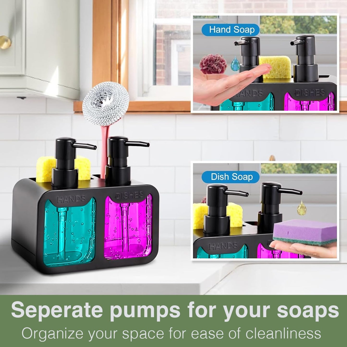 Elegant 4-in-1 Soap Dispenser Set™