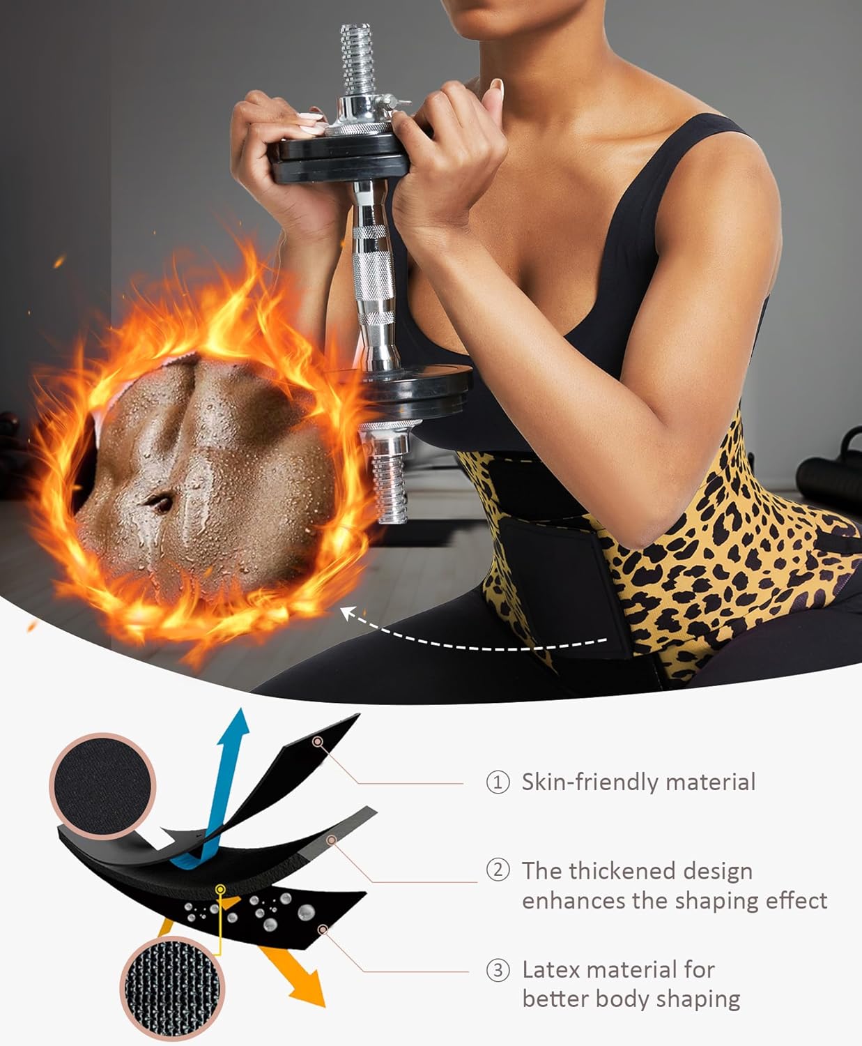 Triple-Wrap Hourglass Waist Trainer & Body Shaper Belt