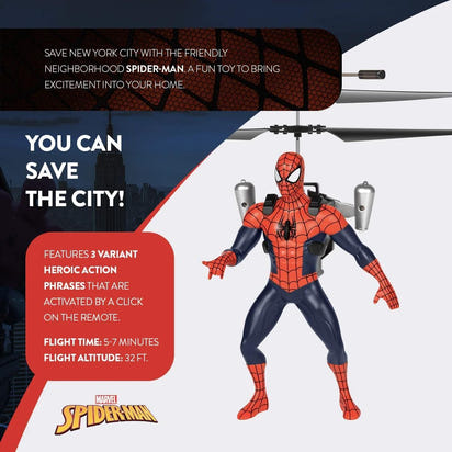 Marvel Spider-Man IR RC Flying Figure with LED Lights