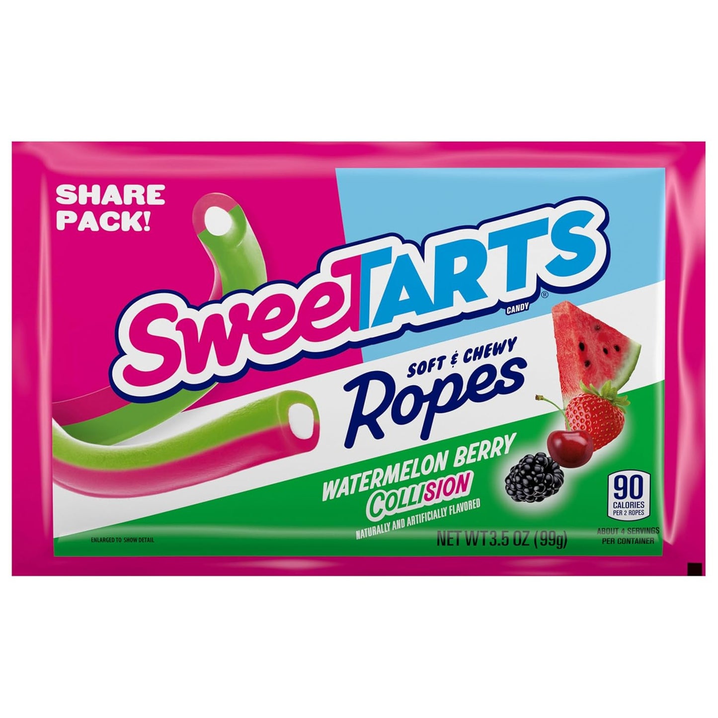 SweeTARTS Watermelon Berry Rope Candy — Pack of 12