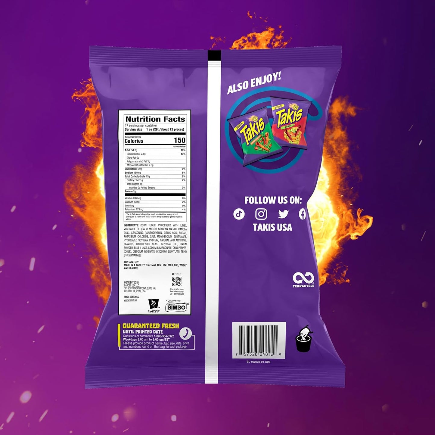 Blue Heat Extreme Spicy Rolled Chips