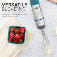 Dash Chef Series 5-Speed Immersion Hand Blender — Teal