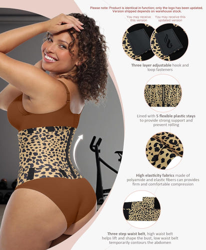 Triple-Wrap Hourglass Waist Trainer & Body Shaper Belt