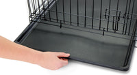 Safe Haven Foldable Single Door Metal Dog Crate, Small, 24.0"L x 18.0"W x 19.0"