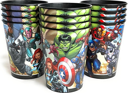 Marvel Avengers Superhero Party Cups™ set 0f 12. 160z