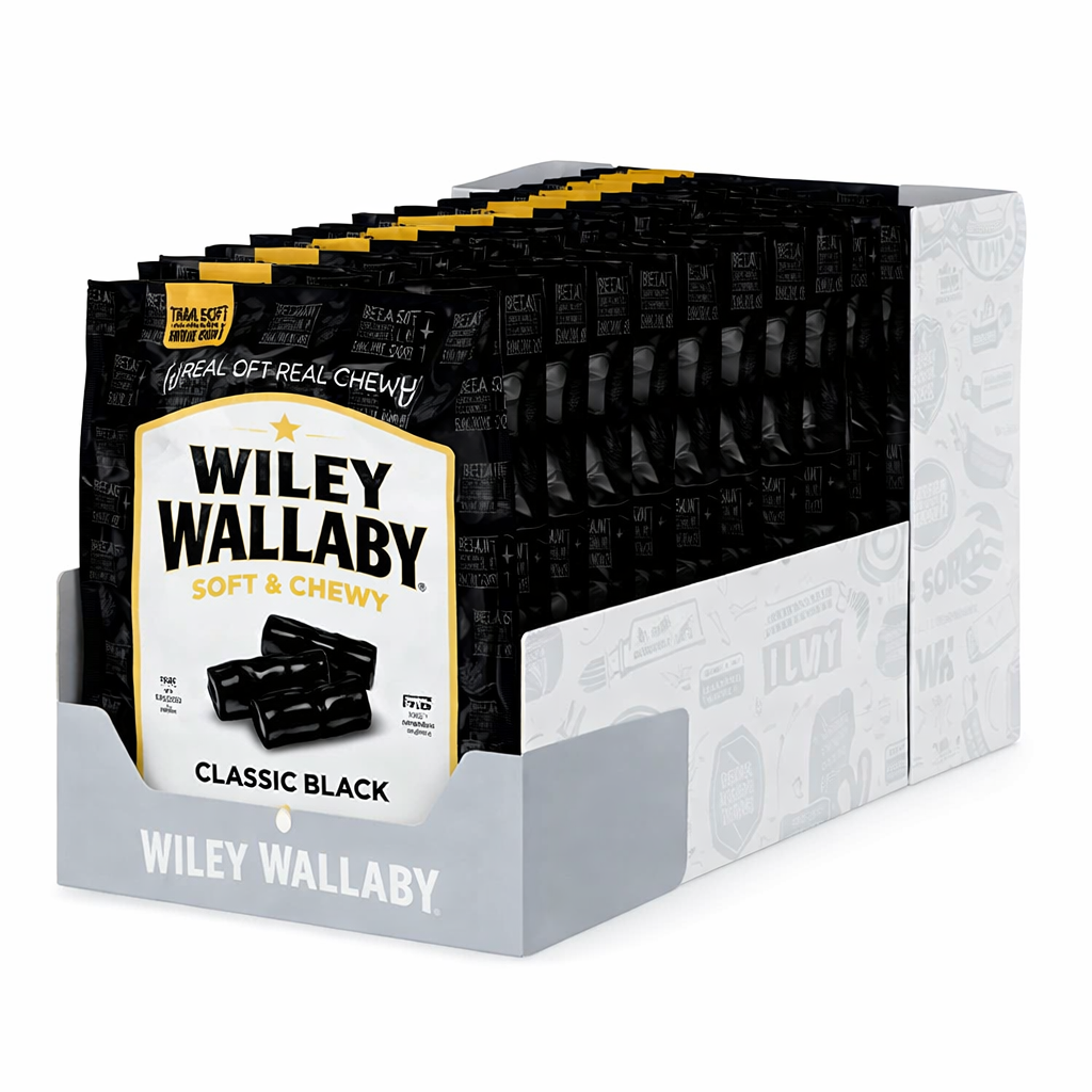 Classic Wiley Wallaby Black Licorice Delight™4 Oz