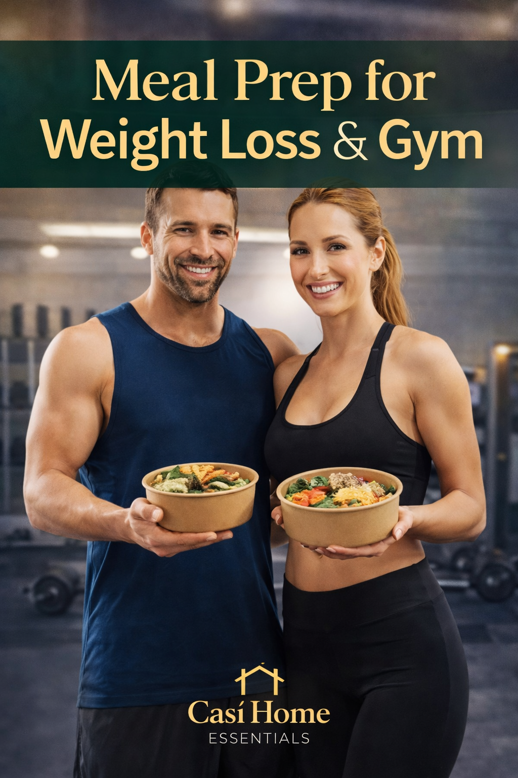 CASI HOME Meal Prep Bowls with Lids (50 Pack, 32 oz) – Disposable Food Containers for Weight Loss & Gym Meal Prep – Portion Control, Leakproof, Microwave Safe, Kraft Paper To-Go Containers