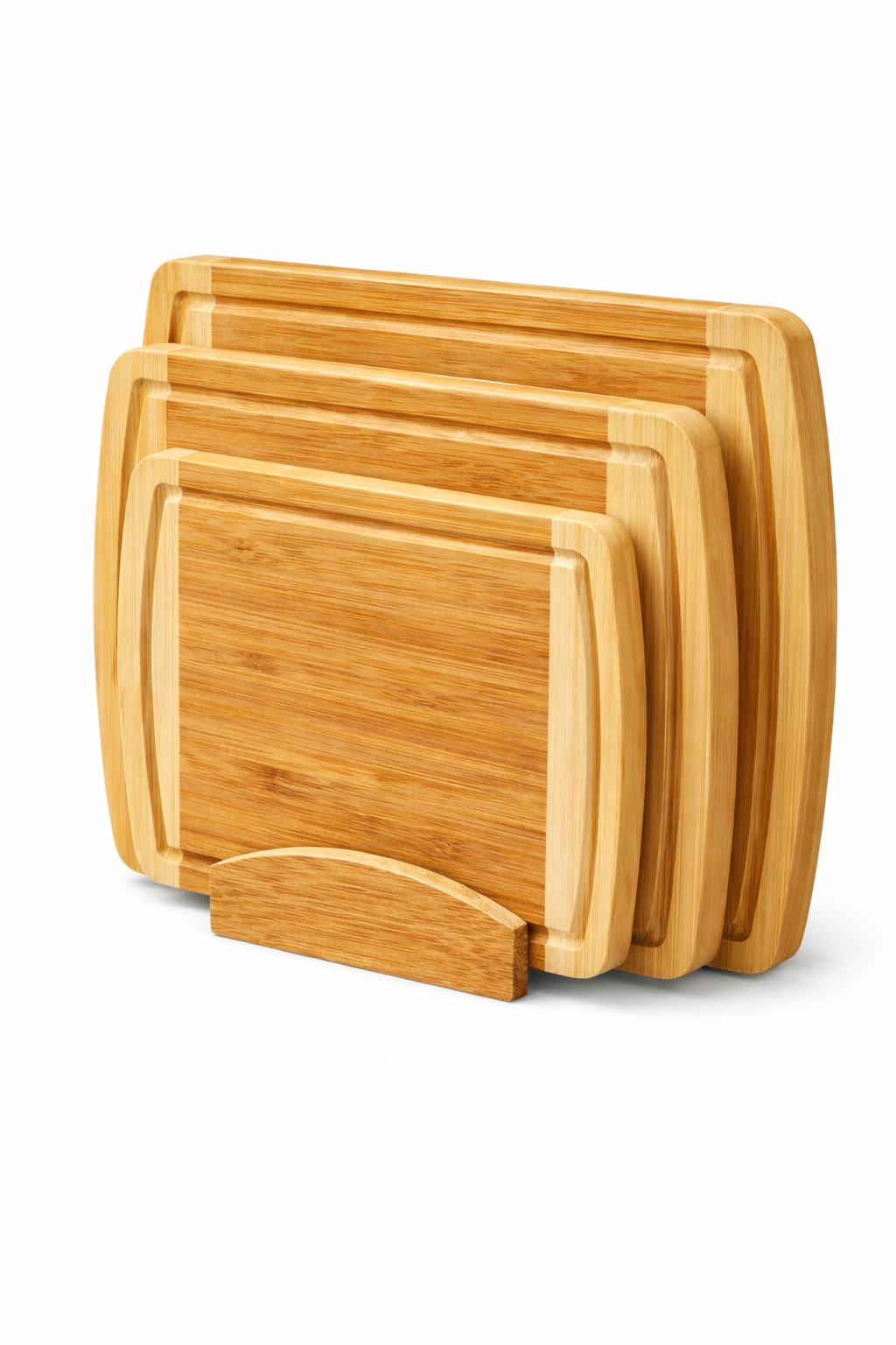 Organic Bamboo Charcuterie & Cutting Board Set of 3