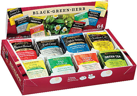 Bigelow Fine Tea & Herbal Tea Assortment 64 Count Box (Pack of 2) - 128 Tea Bags Total