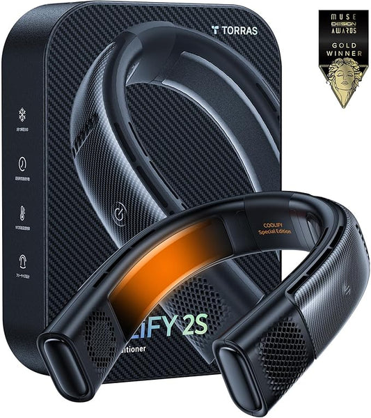 COOLING 2S Neck Fan,  3-28H Extended Battery Life, Neck Fans that Blow Cold Air, Neck Air Conditioner,