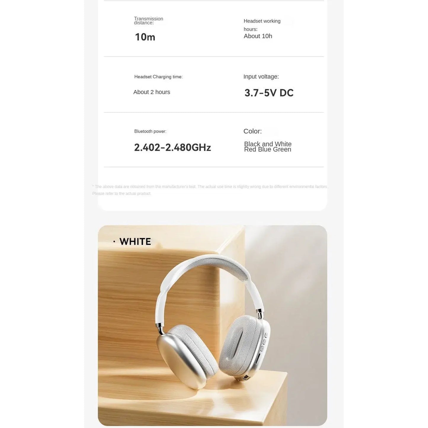P9 Pro Max Wireless Bluetooth Headphones with Active Noise Cancelling