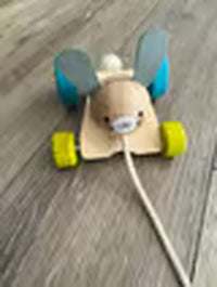 Hopping Rabbit Pull-Along Toy for Toddlers