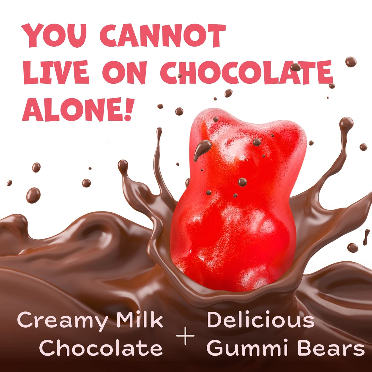Muddy Bears Milk Chocolate Gummy Bears — Theatre Box 3 Pack