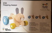 Hopping Rabbit Pull-Along Toy for Toddlers
