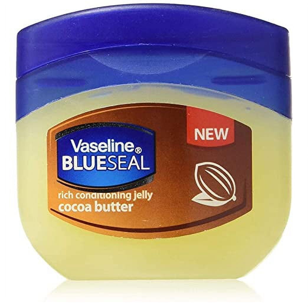 Vaseline BlueSeal Rich Conditioning Cocoa Butter Jelly, 250ml 8.45 oz. (2 Pack)